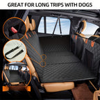 Fetch & Co.™ Hard-Base Dog Back Seat Protector — Waterproof & Non-Slip