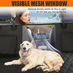 Fetch & Co.™ Hard-Base Dog Back Seat Protector — Waterproof & Non-Slip