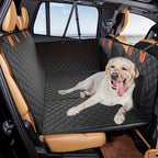 Fetch & Co.™ Hard-Base Dog Back Seat Protector — Waterproof & Non-Slip