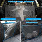 Fetch & Co.™ Hard-Base Dog Back Seat Protector — Waterproof & Non-Slip